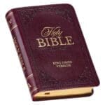 KJV Burgundy Faux Leather Mini Pocket Bible - Image 21
