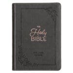KJV Charcoal Faux Leather Compact Bible Large Print - Image 5