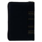 NLT Black Faux Leather Flexcover Compact Bible With Zip - Image 42