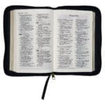 NLT Black Faux Leather Flexcover Compact Bible With Zip - Image 47