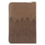 NLT Brown Leaves Faux Leather Flexcover Standard Bible Thumb Indexed With Zip - Image 40