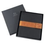 Leatherpress Slate Black and Chai Tan Genuine African Leather Sketch Book - Image 47