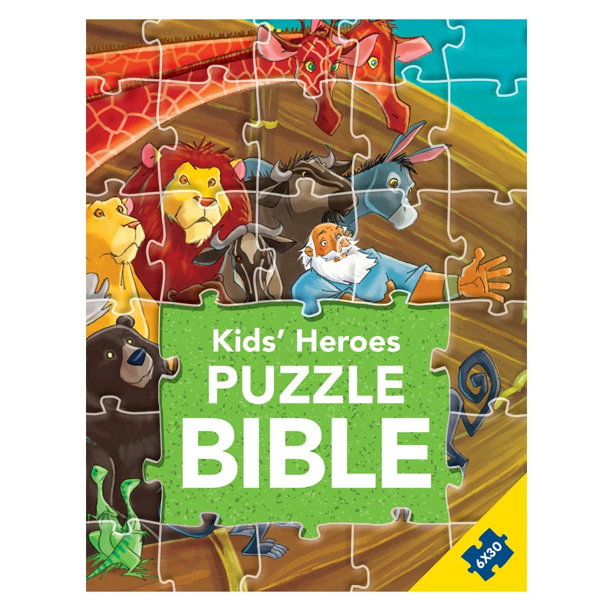 9788772030036_front Kids' Heroes Puzzle Bible - Kids Puzzle Bibles (Hardcover) - Image 1