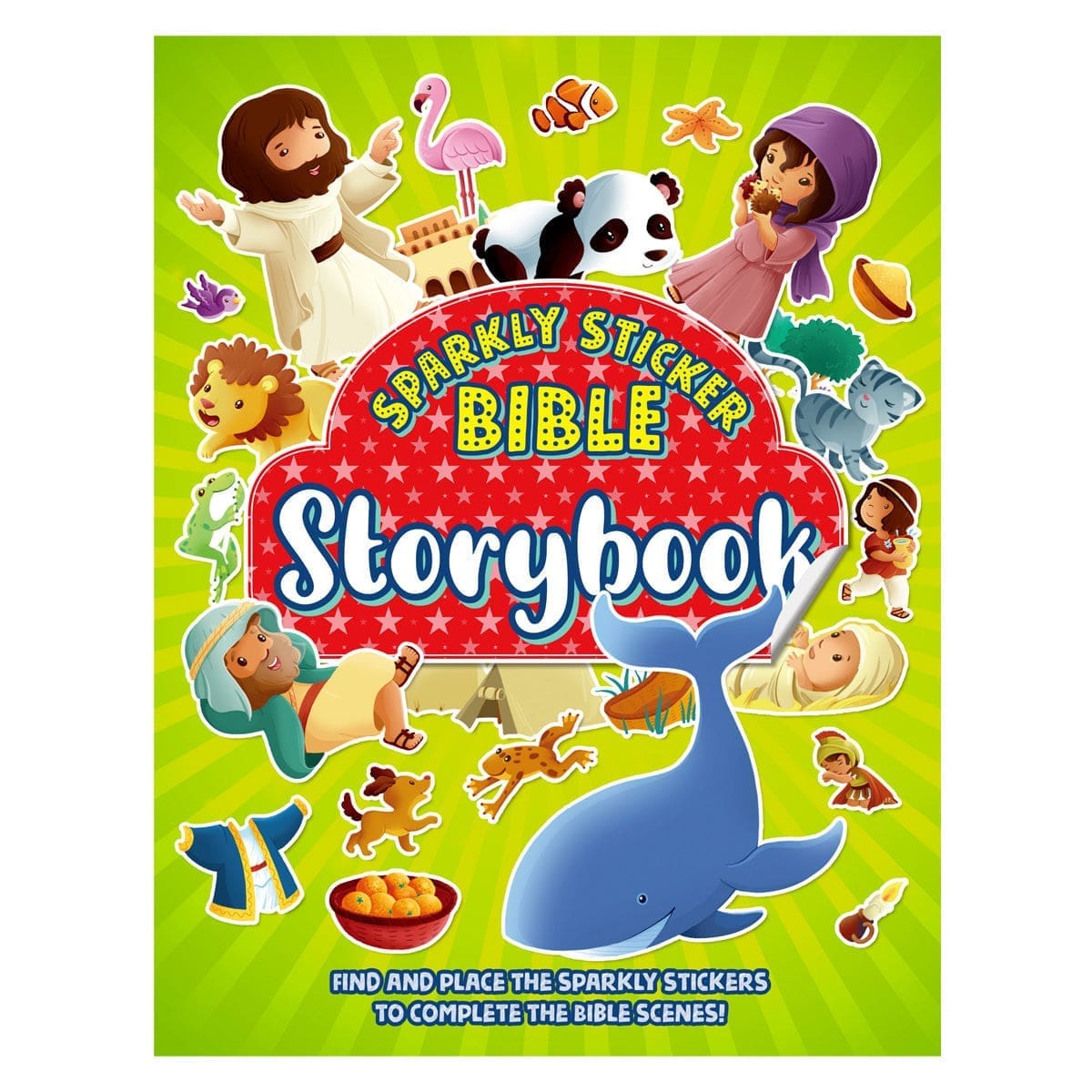 9788772032337_front Sparkly Sticker Bible Storybook (Paperback) - Image 1