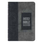 KJV Black and Grey Faux Leather Compact Bible - Image 3