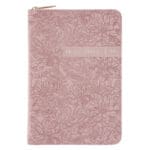 KJV Dusty Pink Faux Leather Compact Bible with Zip - Image 3