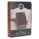 KJV Two-Tone Brown Faux Leather Compact Large Print Bible - Image 3