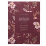 A Garland of Grace Floral Burgundy Coloring Book (Paperback) - Image 5