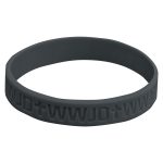 WWJD Charcoal Silicone Wristbands - Image 5