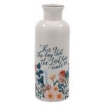 This Is the Day That the Lord Has Made Ceramic Flower Vase
